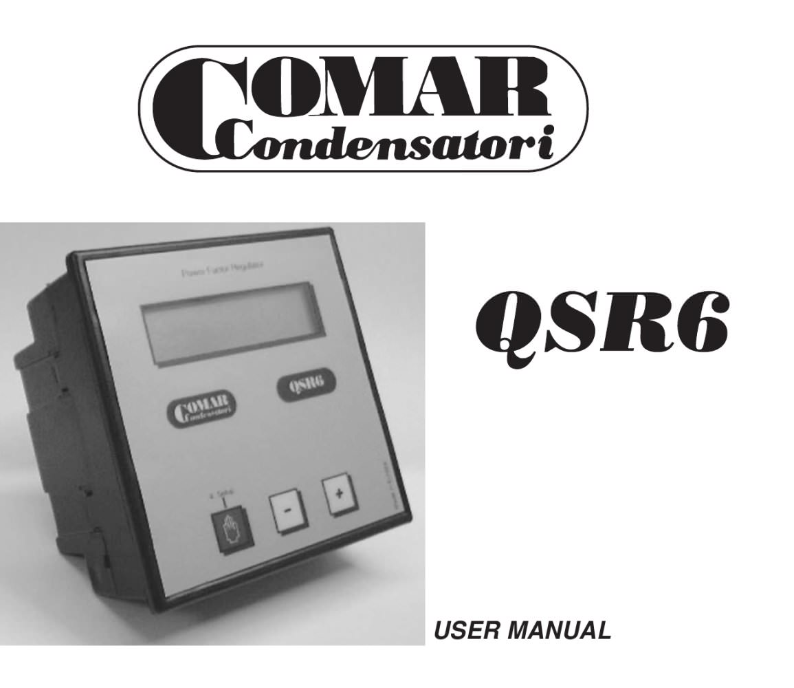 QSR6 regulator - COMAR CONDENSATORI