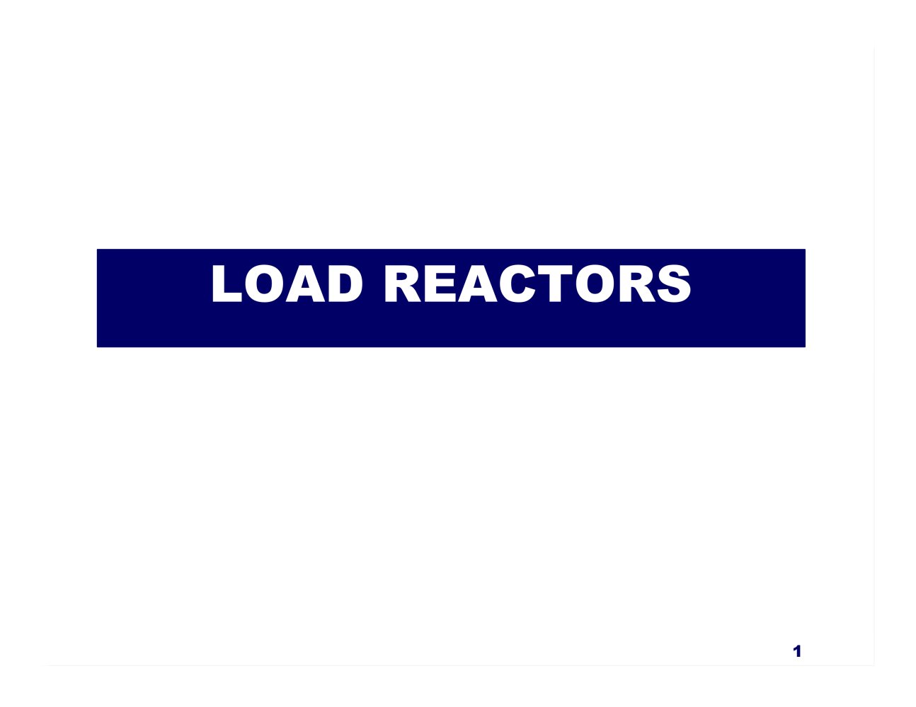 Load Reactor Tutorial - MTE
