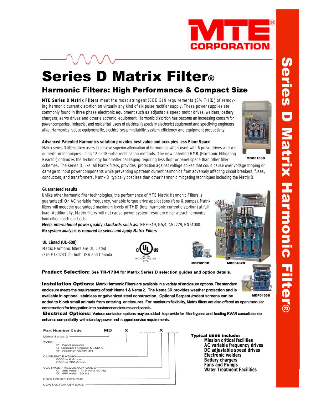 Matrix Filters&reg; - MTE