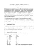 Performance of Harmonic Mitigation Alternatives 