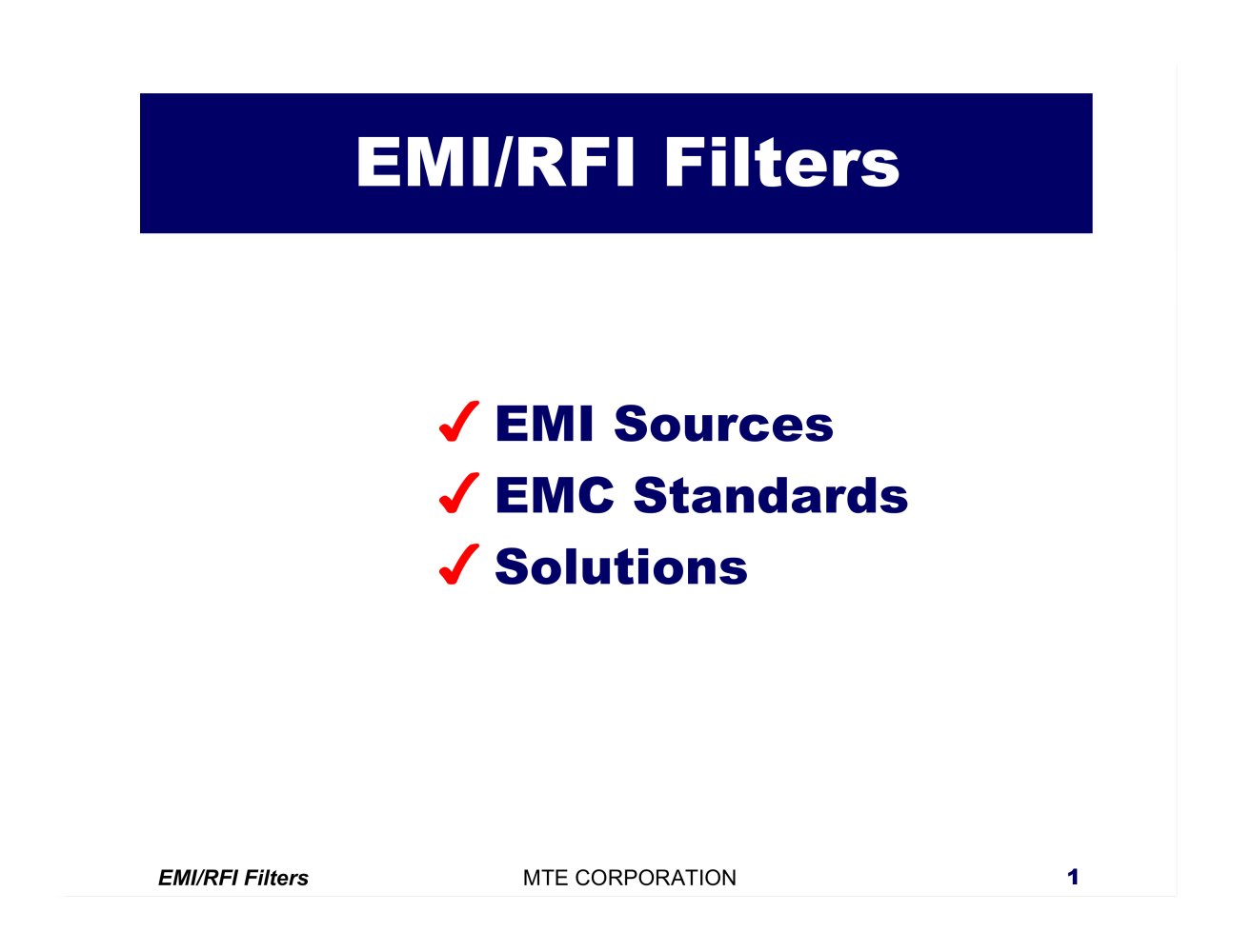 RFI / EMI Filter Tutorial - MTE