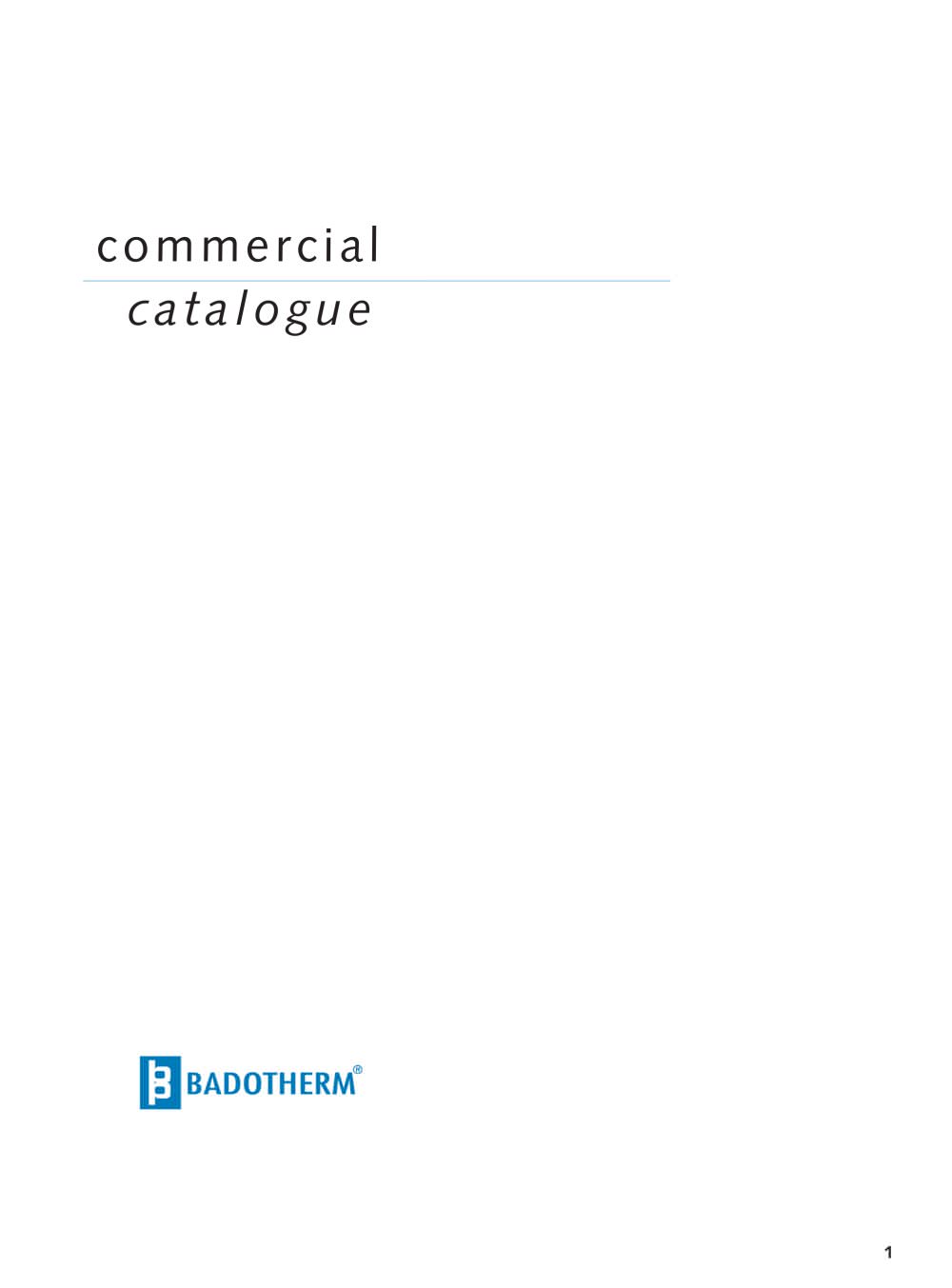 commercial catalogue 2006/07 - Badotherm Group