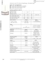 US - Internal diaphragm chemical seal threaded type