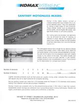 Sanitary Static Mixer