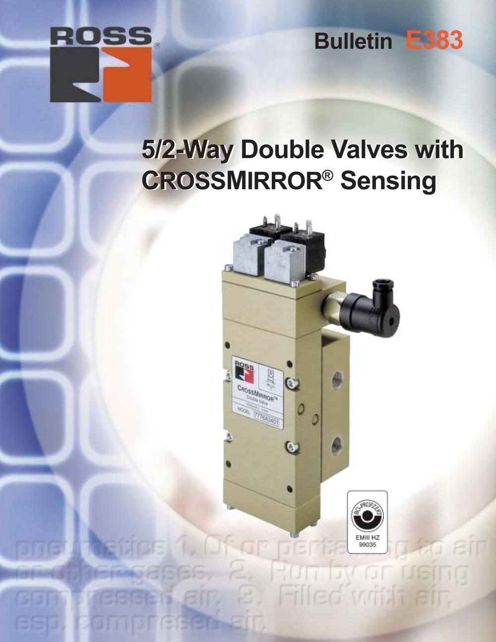 5/2-Way Double Valves with CROSSMIRROR&reg; Sensing - ROSS  EUROPA