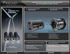 Rotary Unions for Sustainable Energy
