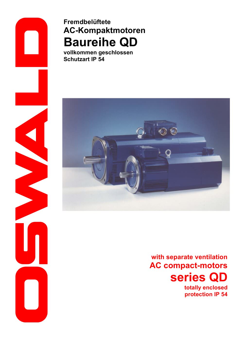 AC compact-motors with separate ventilation - Oswald Elektromotoren