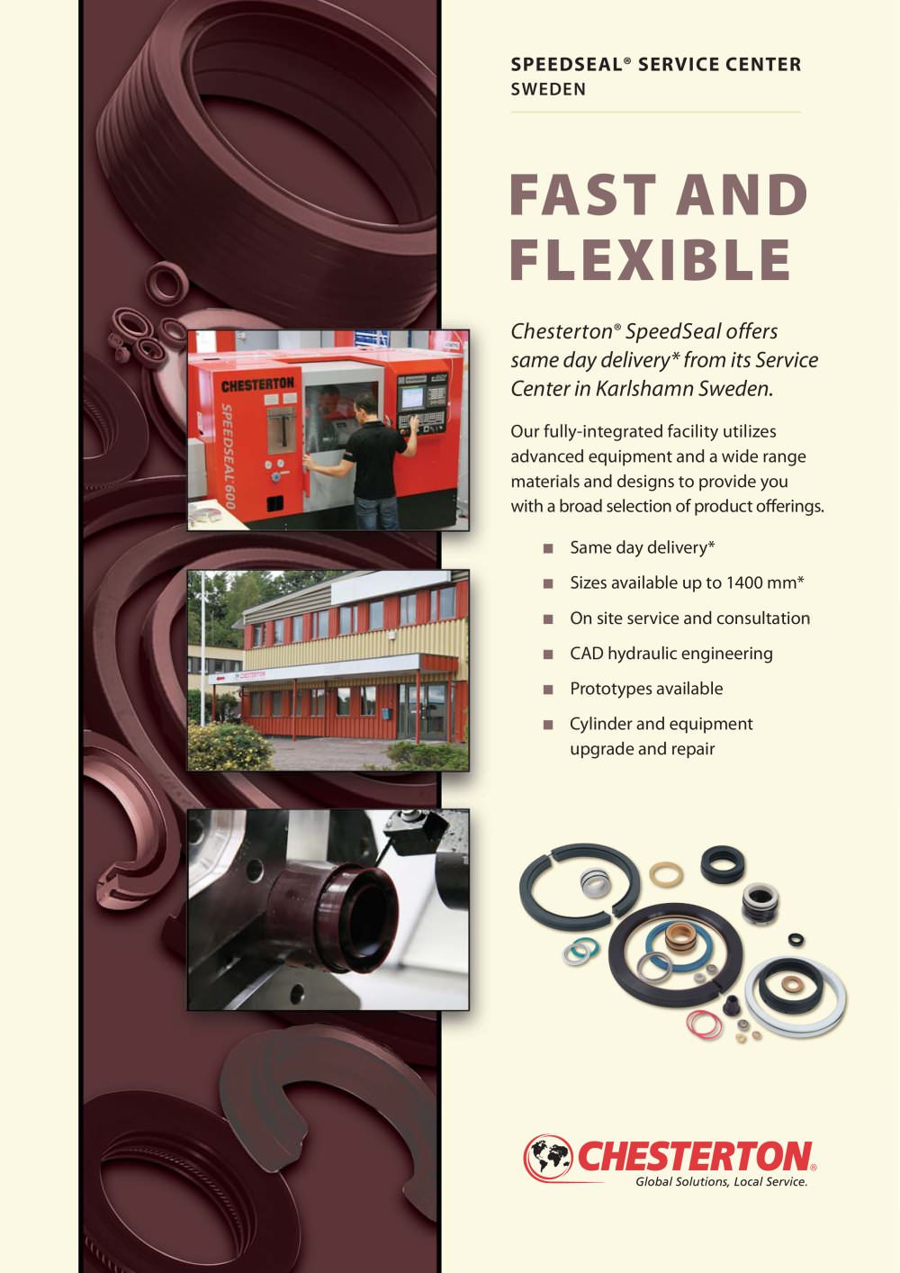 Hydraulic and Pneumatic Seals, SpeedSeal program - A.W. Chesterton Company