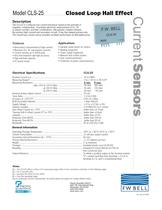 Closed Loop Current Sensors CLS-25