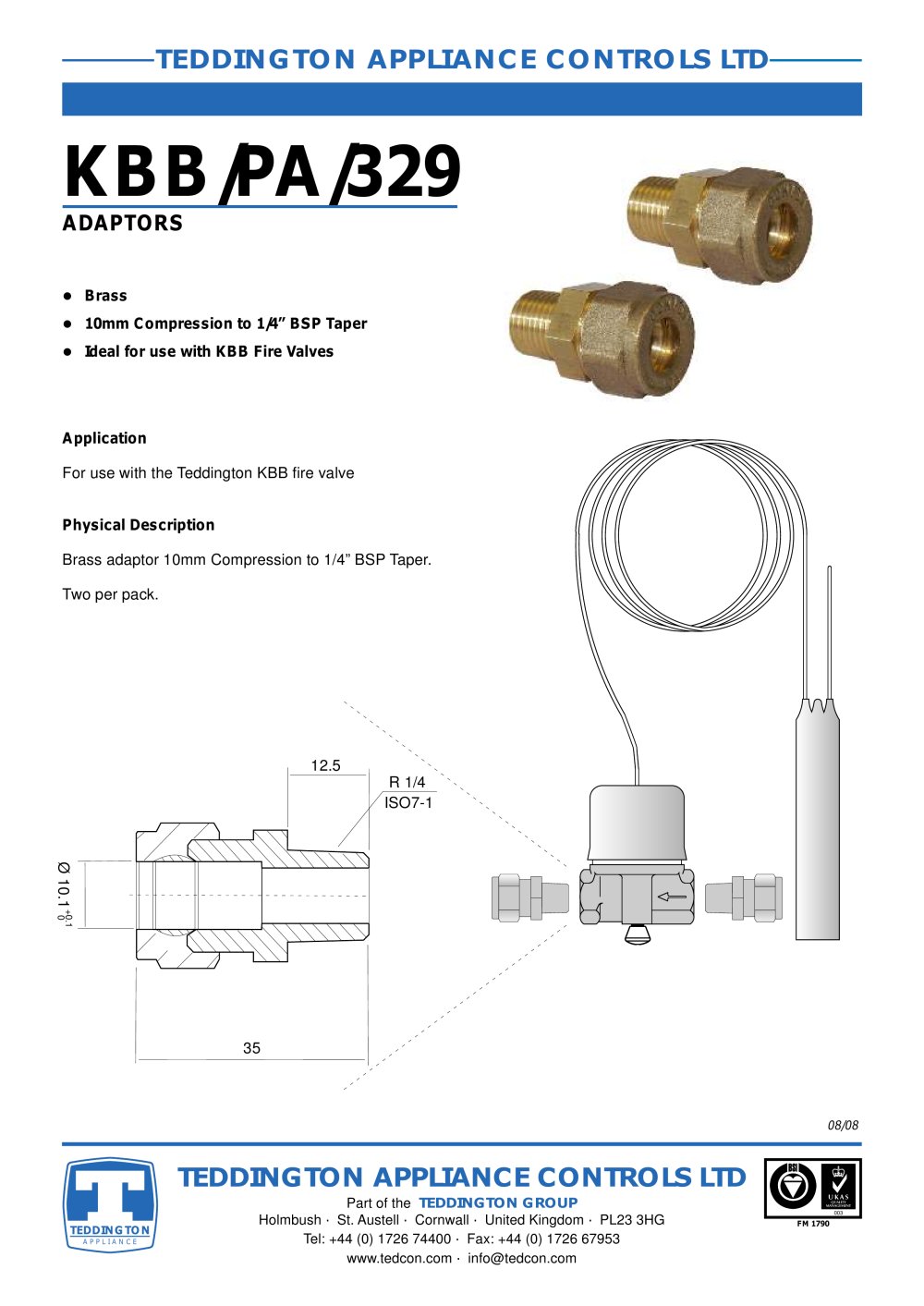 KBB Adaptors - Teddington Controls