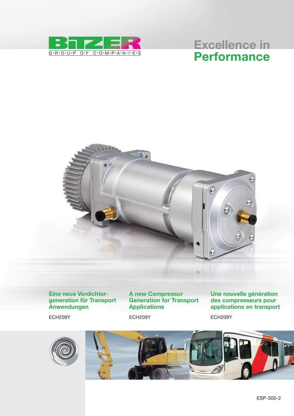 A new Compressor Generation for Transport Applications / ECH209Y  ESP-300-2 - BITZER