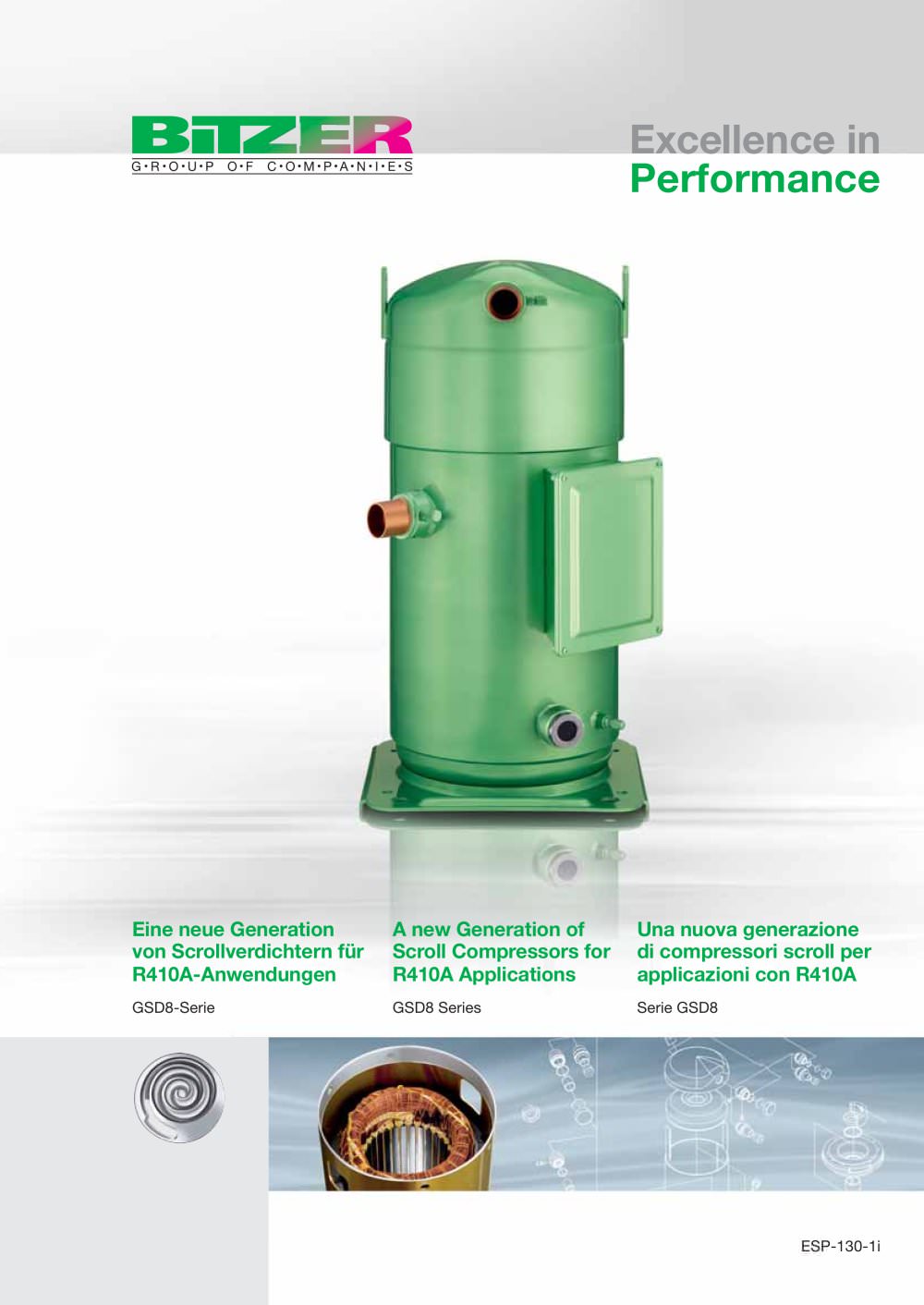 A New Generation for R410A Applications - GSD8 Series  ESP-130-1-i - BITZER