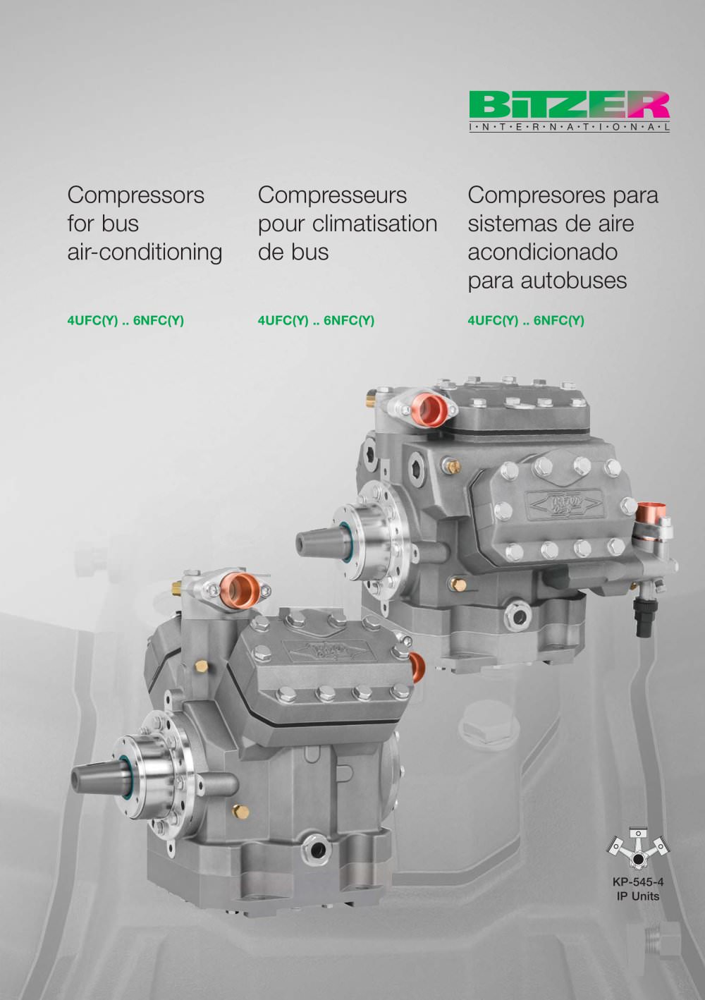 Compressors for bus air-conditioning 4UFC..6NFC (IP units)  KP-545-4 - BITZER