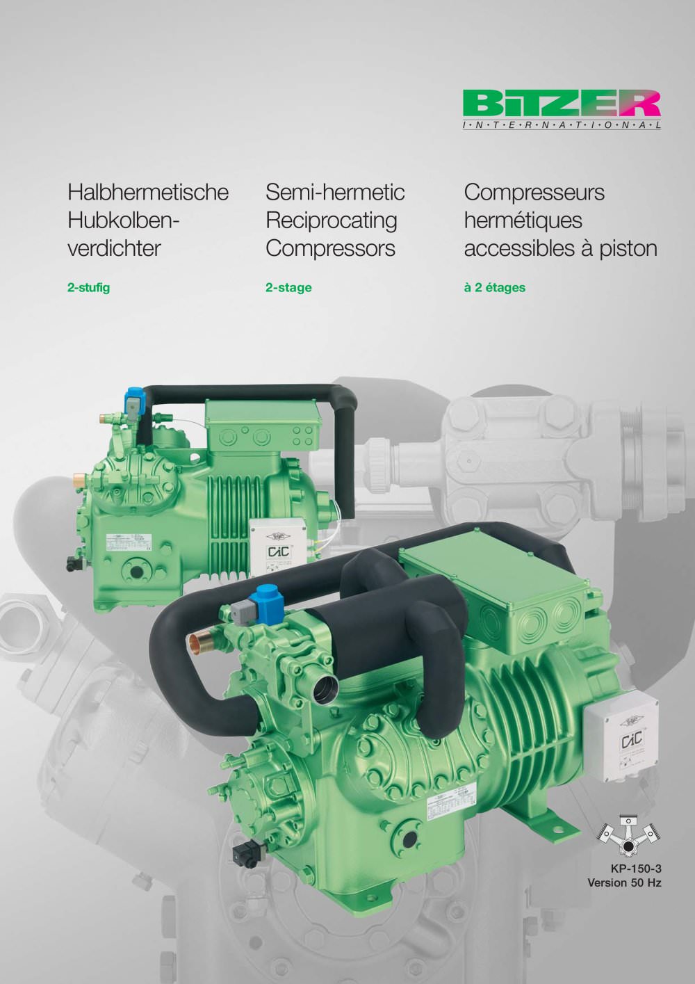 Semi-hermetic Recip. Compressors (2-stage) KP-150-3 - BITZER