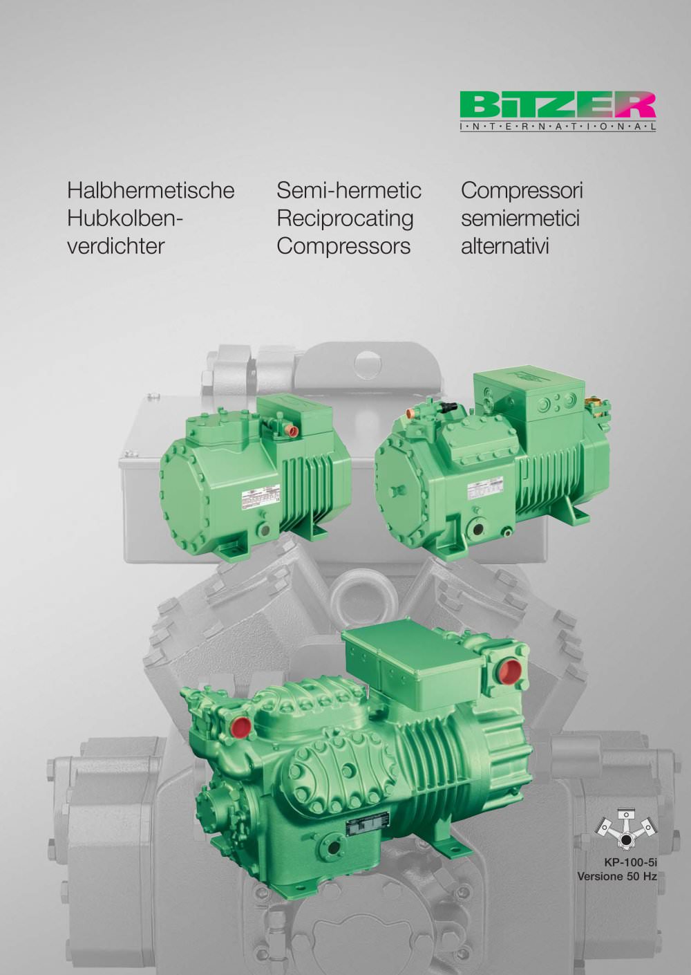 Semi-hermetic Recip. Compressors KP-100-5-i - BITZER
