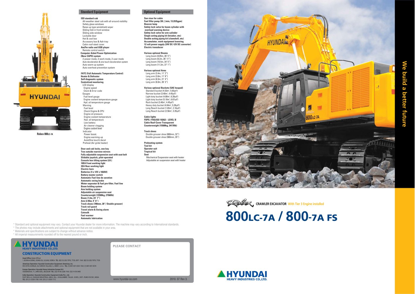 R800LC-7A - HYUNDAI HEAVY INDUSTRIES