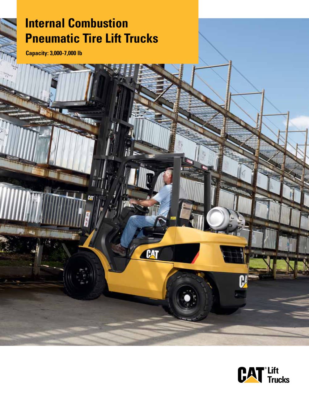 3,000-7,000 lb Capacity Internal Combustion Pneumatic Tire - Cat Lift Trucks