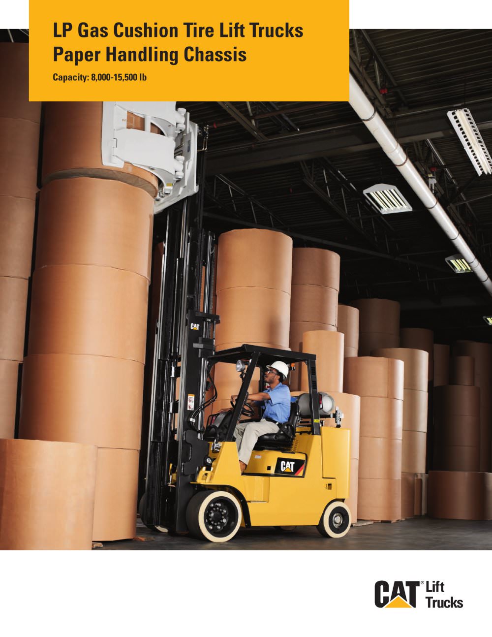 8,000-15,500 lb Capacity LP Gas Cushion Tire - Cat Lift Trucks