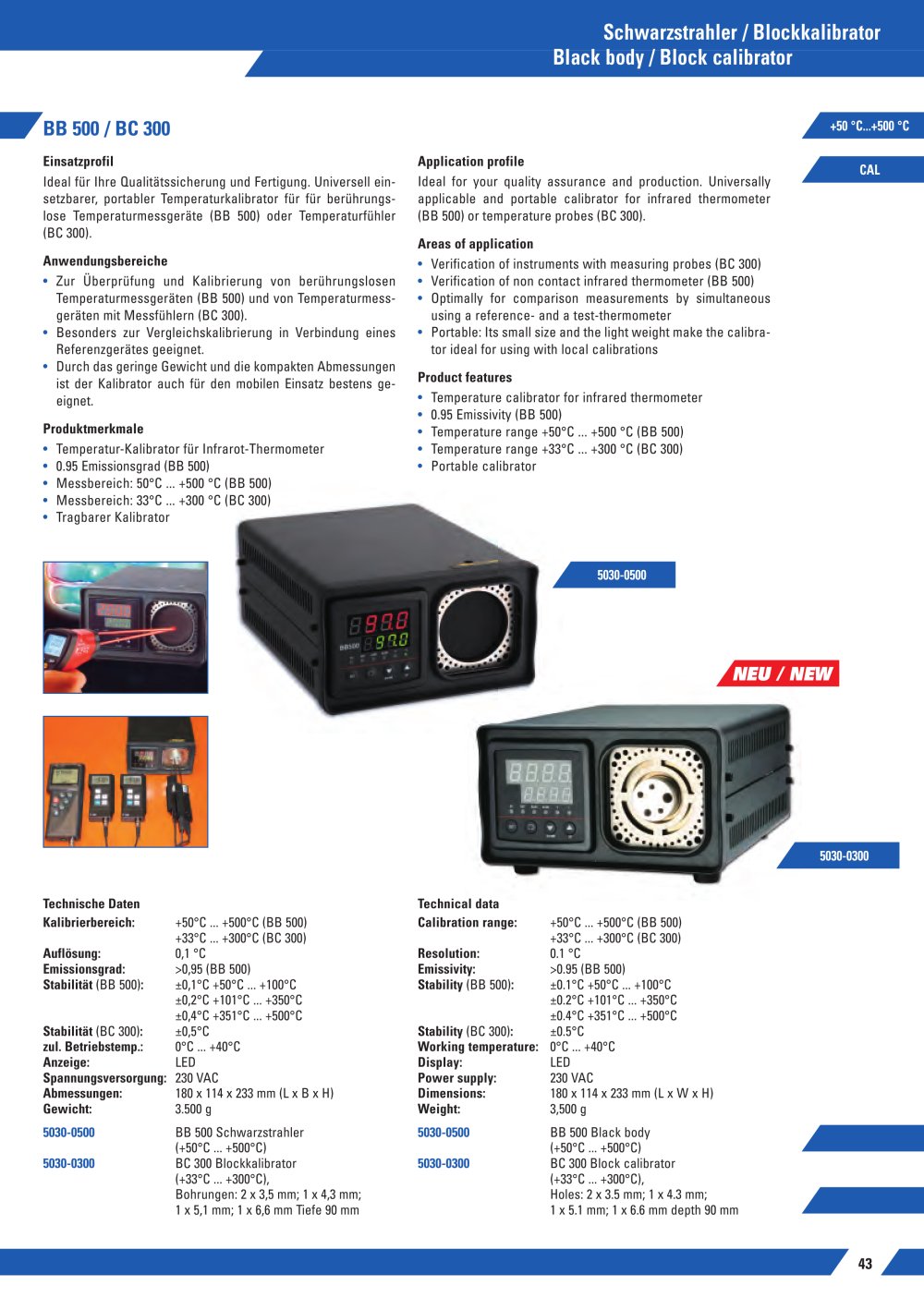 Temperature-Block calibrator BC 300 - Dostmann electronic