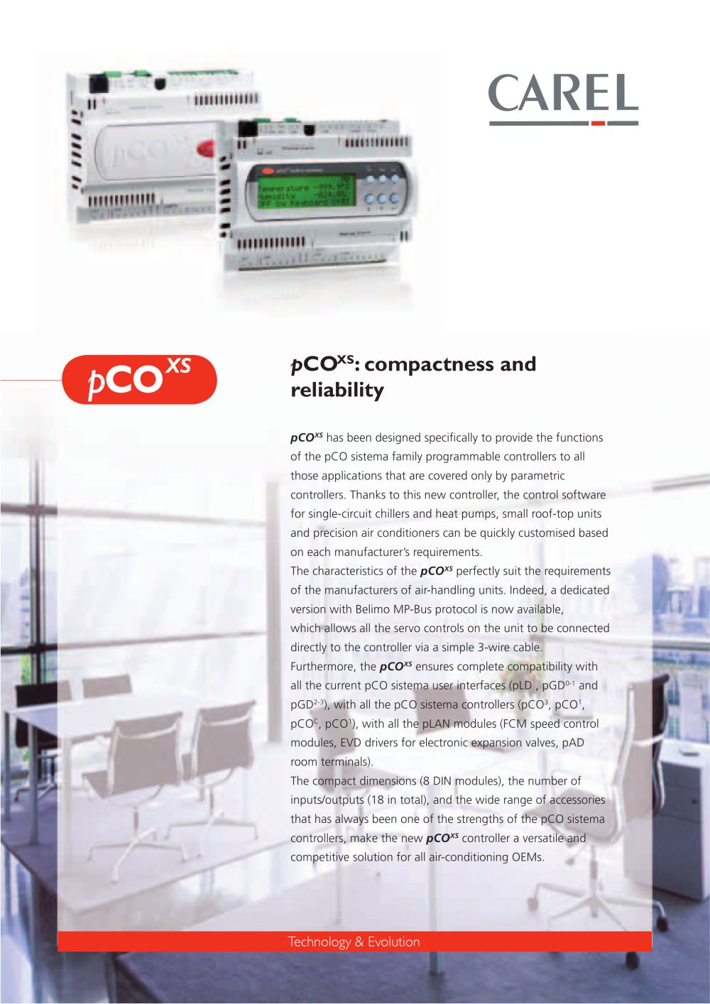 pCOXS: compactness and reliability - CAREL