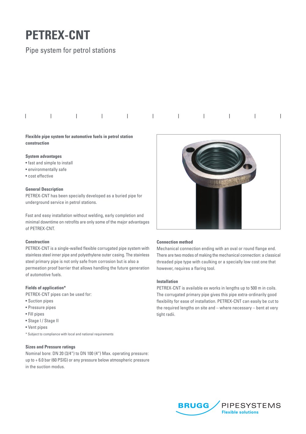 Datasheet PETREX - Brugg Pipesystems