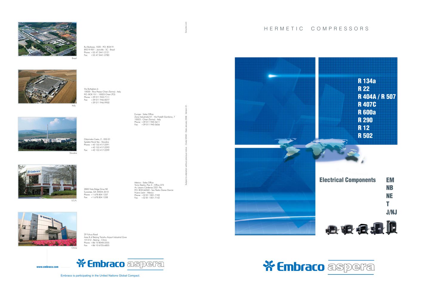 Electrical Components Aspera - EMBRACO