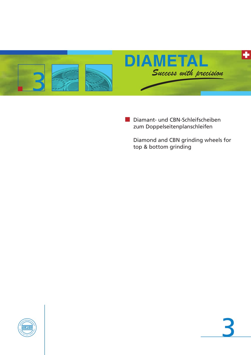 Grinding stones for correction planes double face - DIAMETAL