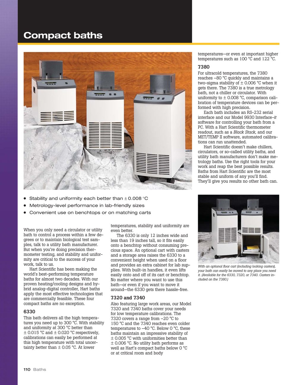 Compact Constant Temperature Calibration Baths - Fluke Calibration Instruments - Hart Scientific