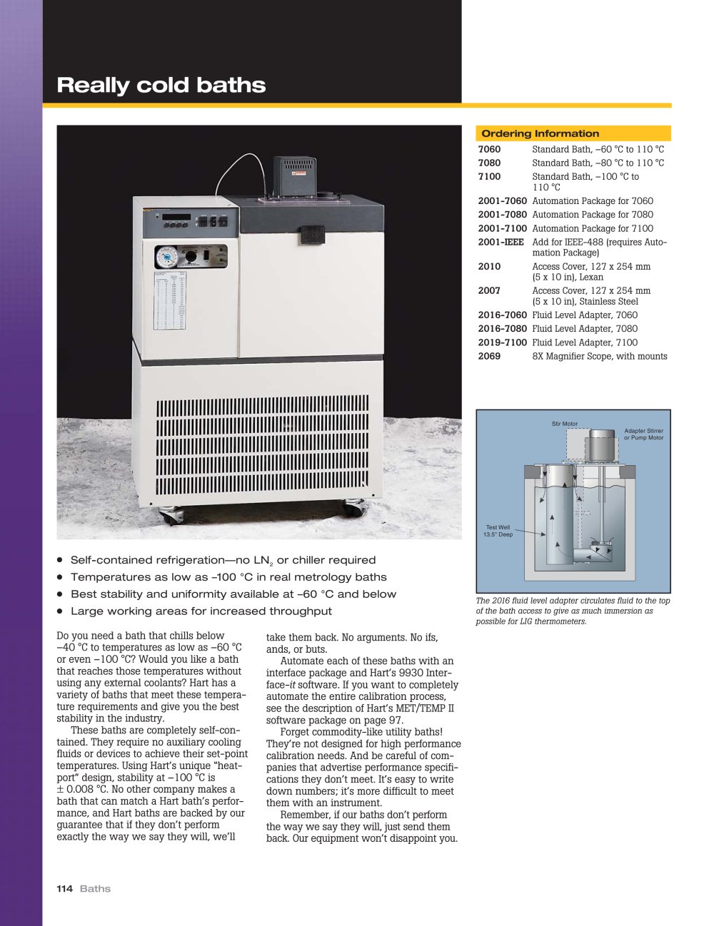 Really Cold Baths - Fluke Calibration Instruments - Hart Scientific