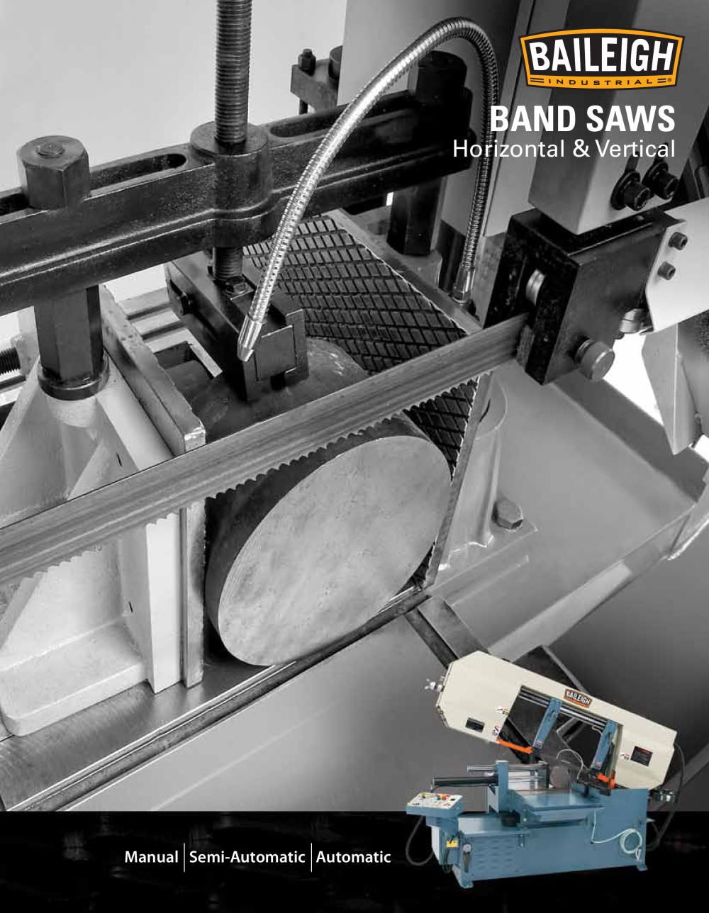 Band Saws,Vertical-Horizontal-Hennesey - Baileigh Industrial