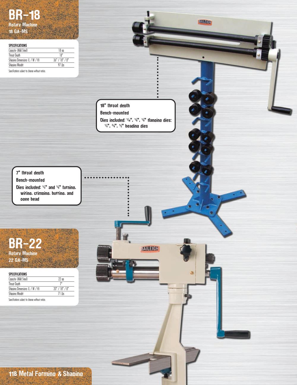 Metal Forming and Shaping - Baileigh Industrial