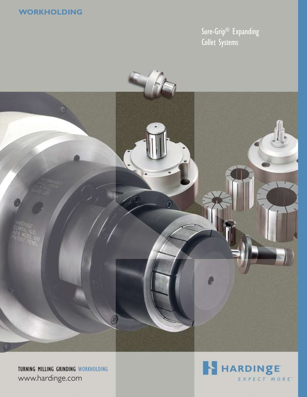 Sure-Grip Expanding Collet Systems - Collet-style & Spindle Mount - Hardinge Workholding