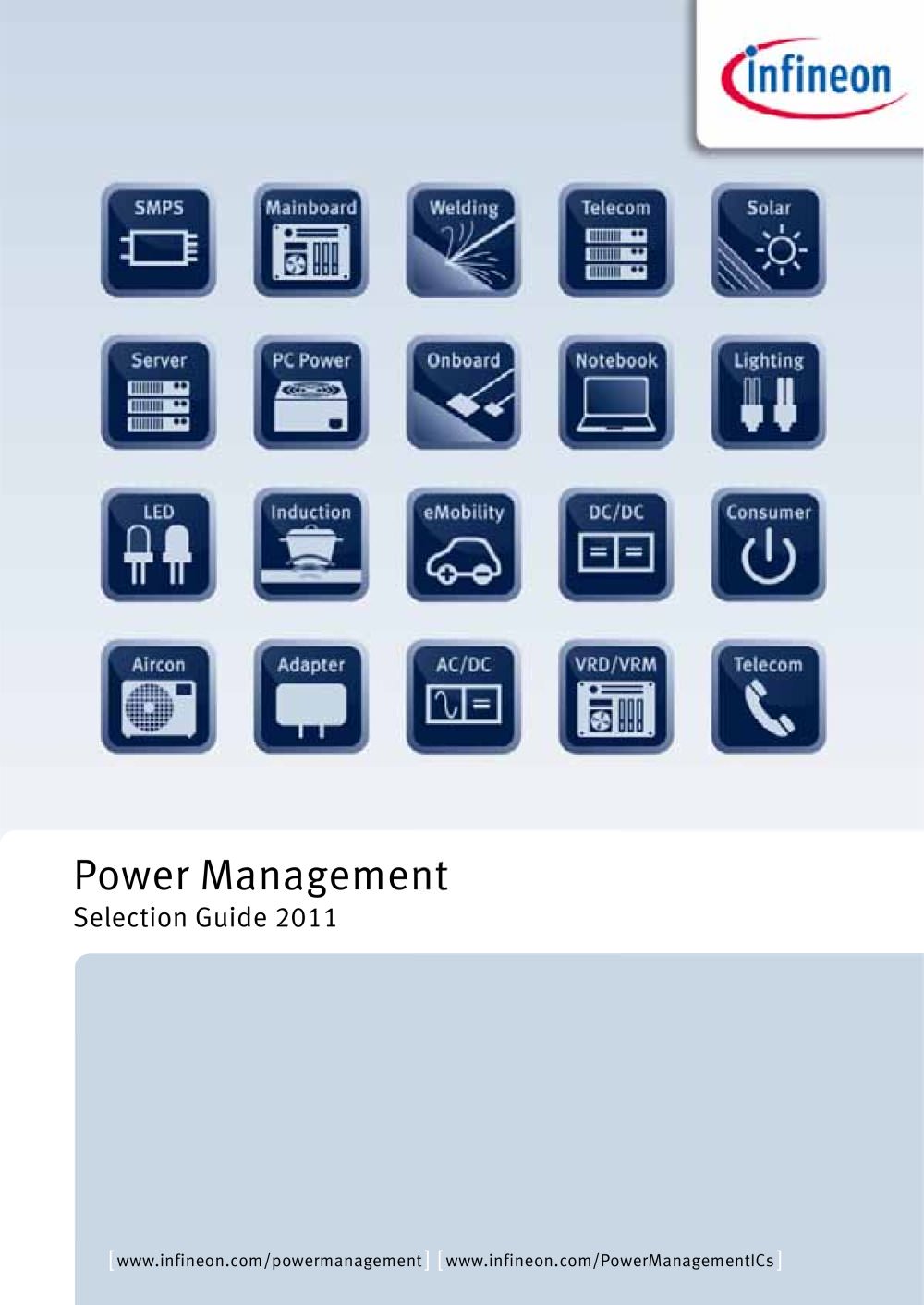 Power Management Selection Guide 2011 - Infineon Technologies - Sensors