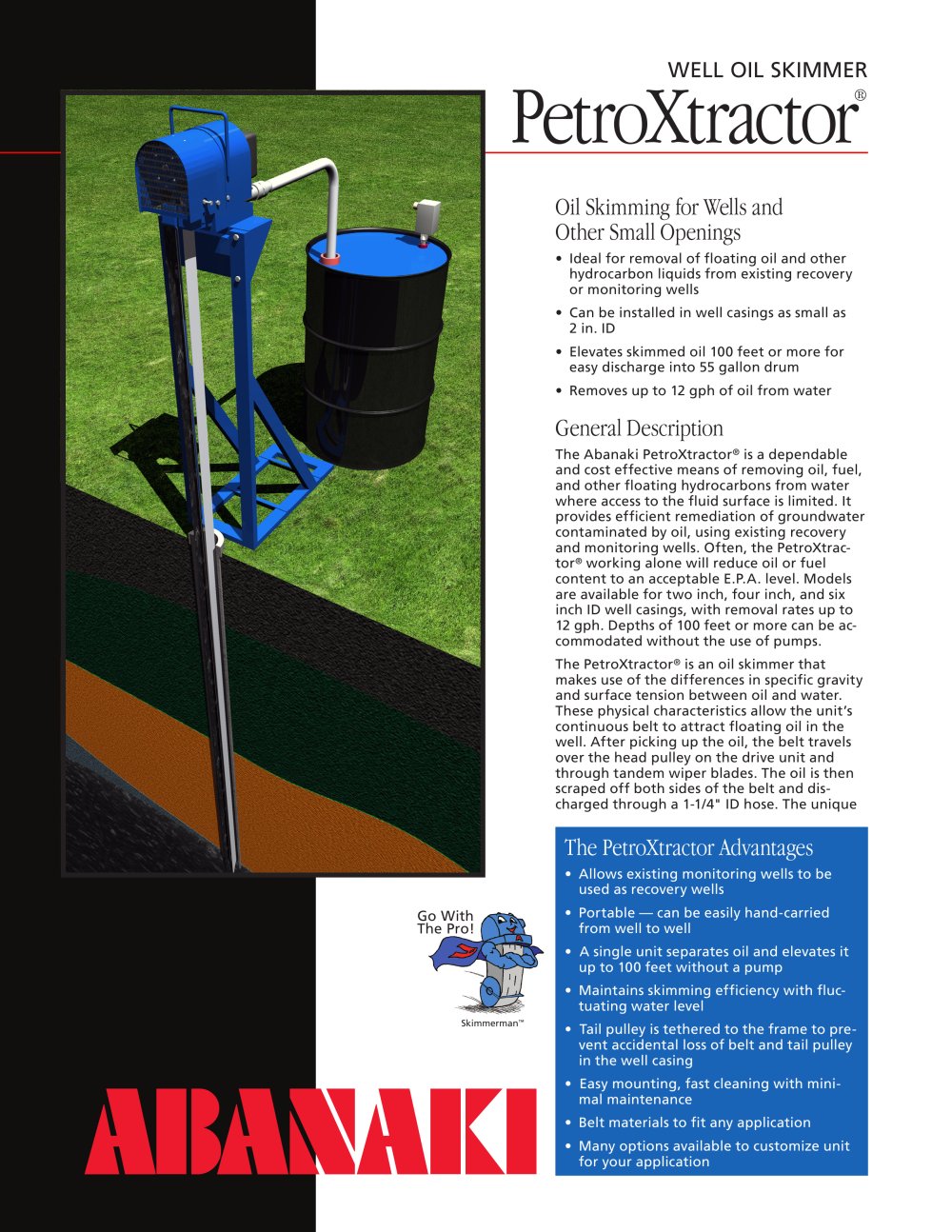 PetroXtractor�-Well Oil Skimmer - Abanaki Oil Skimmer Division