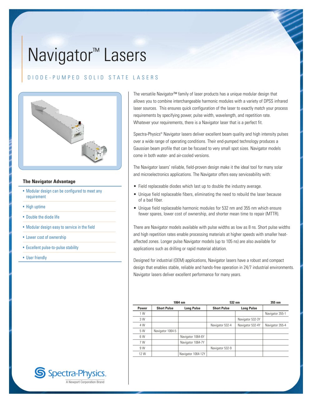 Navigator - Newport / Spectra-Physics