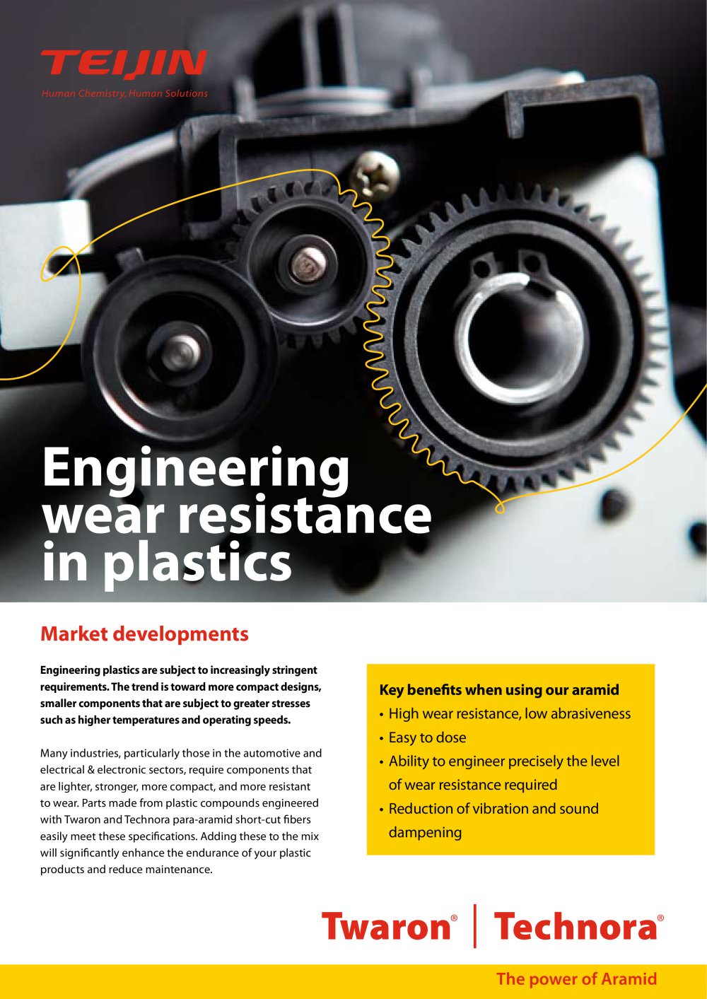 Teijin Aramid engineering plastics leaflet - TEIJIN ARAMID