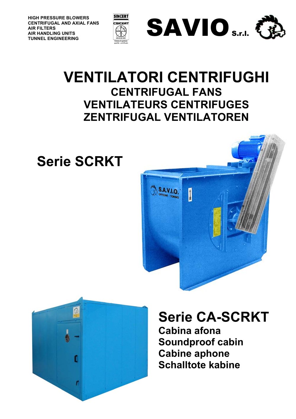 Serie CA-SCRKT/Serie SCRKT - SAVIO