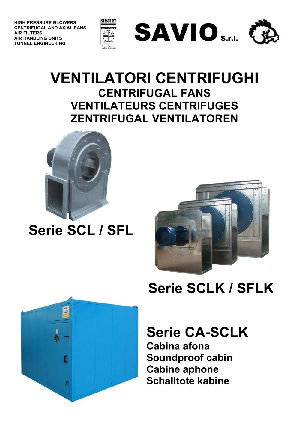 Serie SCL / SFL/SCLK / SFLK/CA-SCLK - SAVIO