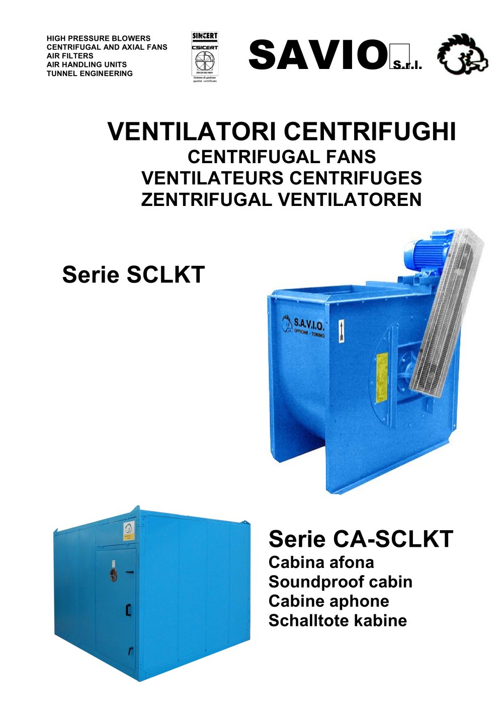 Serie SCLKT/Serie CA-SCLKT - SAVIO