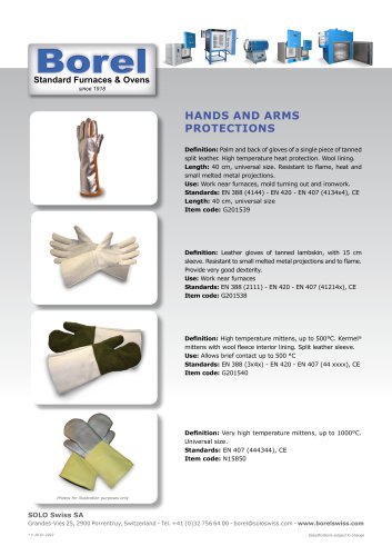 Hand and Arm Protection