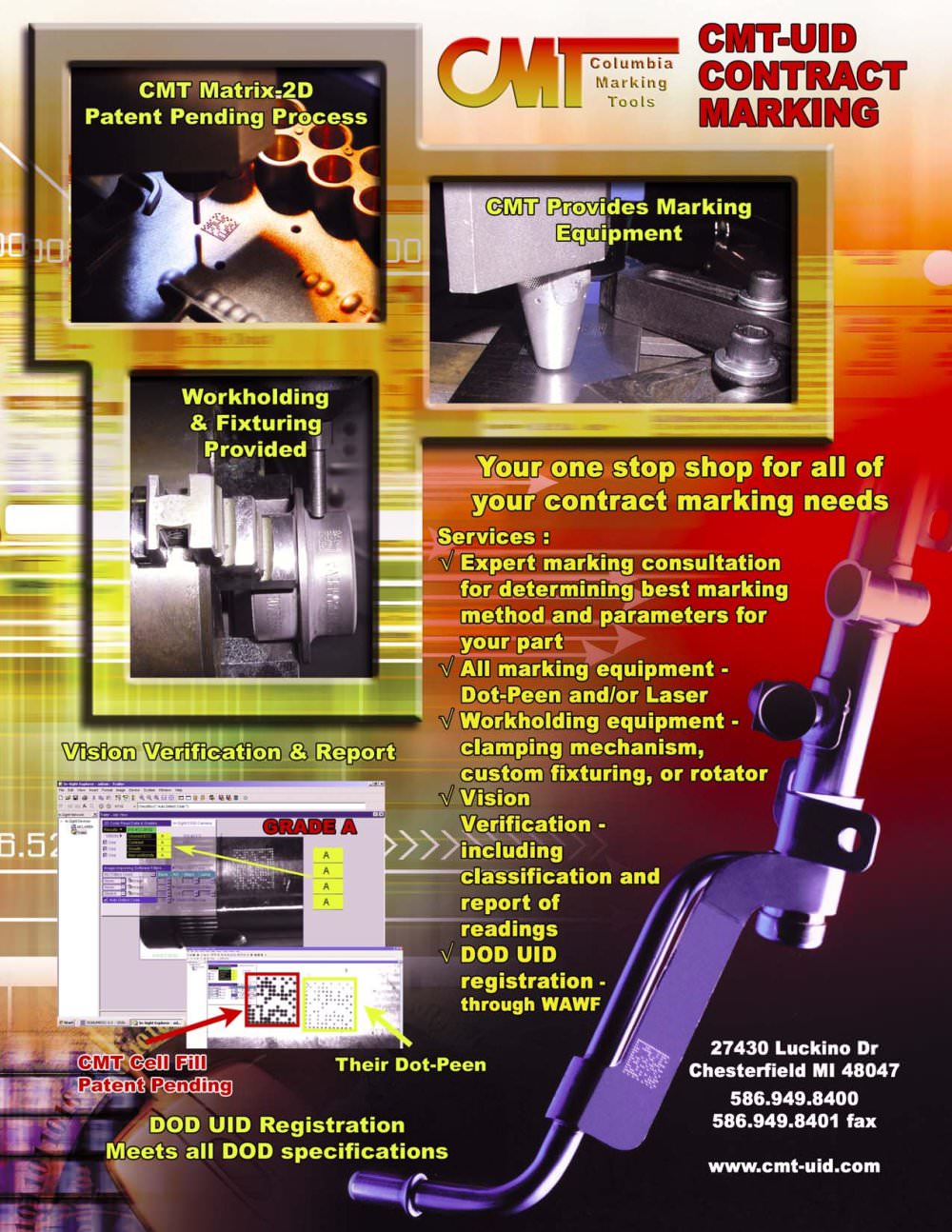 CMT UID Contract Marking - Columbia Marking Tools