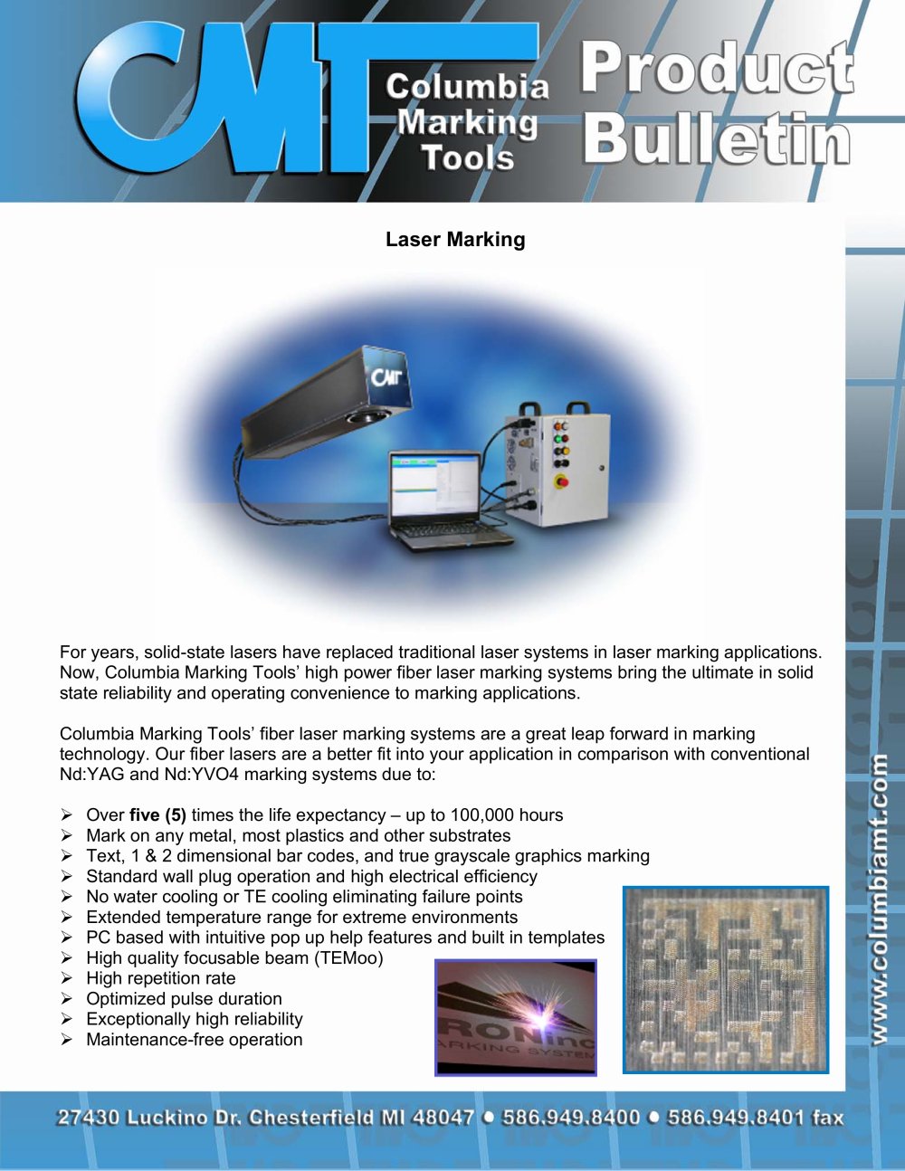 Fiber Laser Marker - Columbia Marking Tools