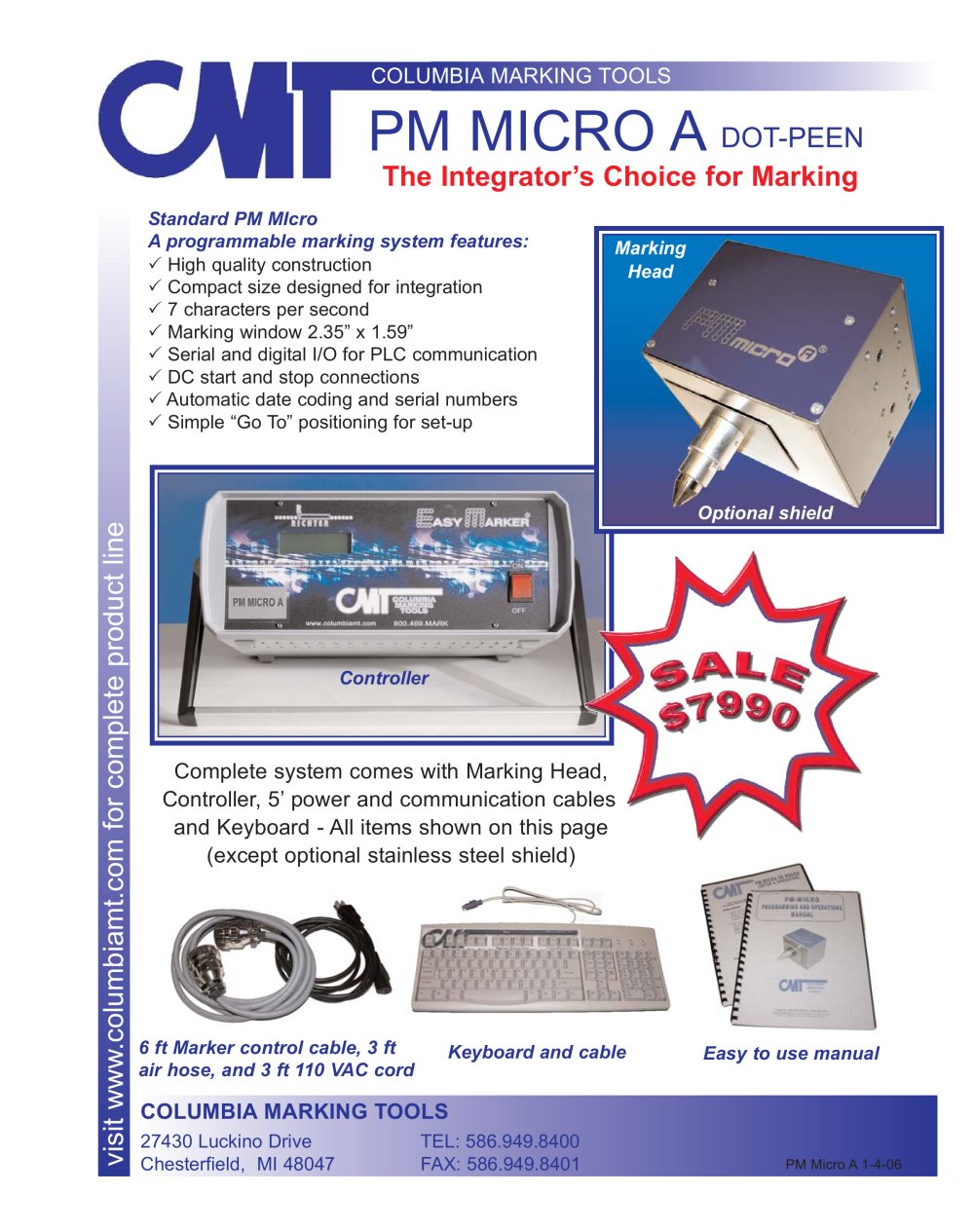 PM Micro A Dot Peen - Columbia Marking Tools