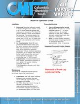 Single Acting Air Impact Marker Model 98 Operation Guide and Parts List