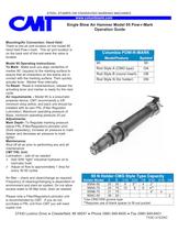 Single Blow Air Hammer Model 95 Pow-R-Mark Operation Guide