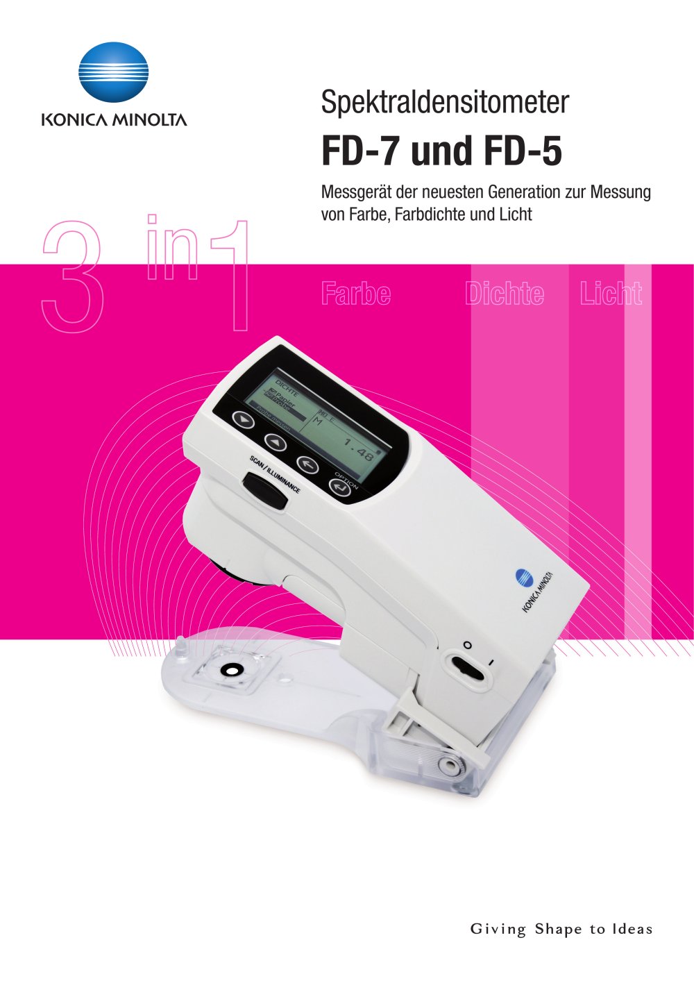 Konica Minolta Sepctrodensitometer FD-7 / FD-5 - Konica Minolta