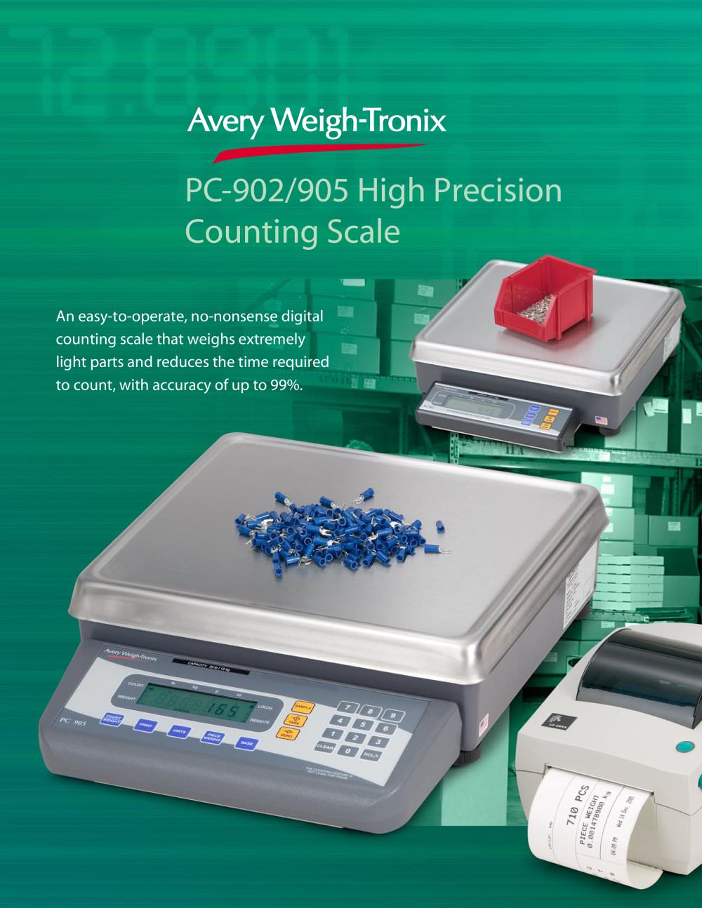 PC-902/905 High Precision Counting Scale - Avery Weigh-Tronix