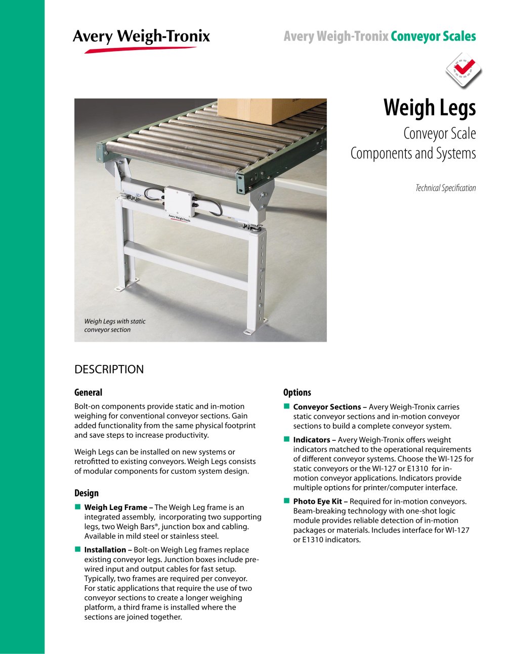 Weigh Legs - Avery Weigh-Tronix
