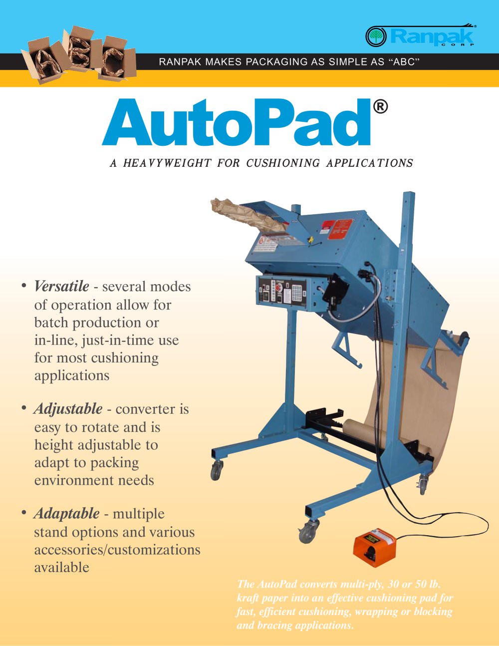 PadPak&reg; AutoPad&reg; - Ranpak