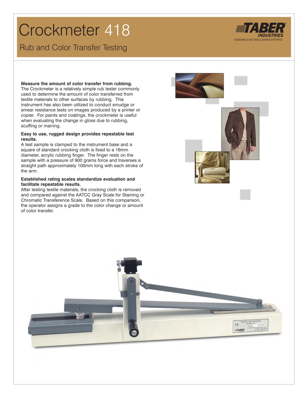 Crockmeter - Taber Industries